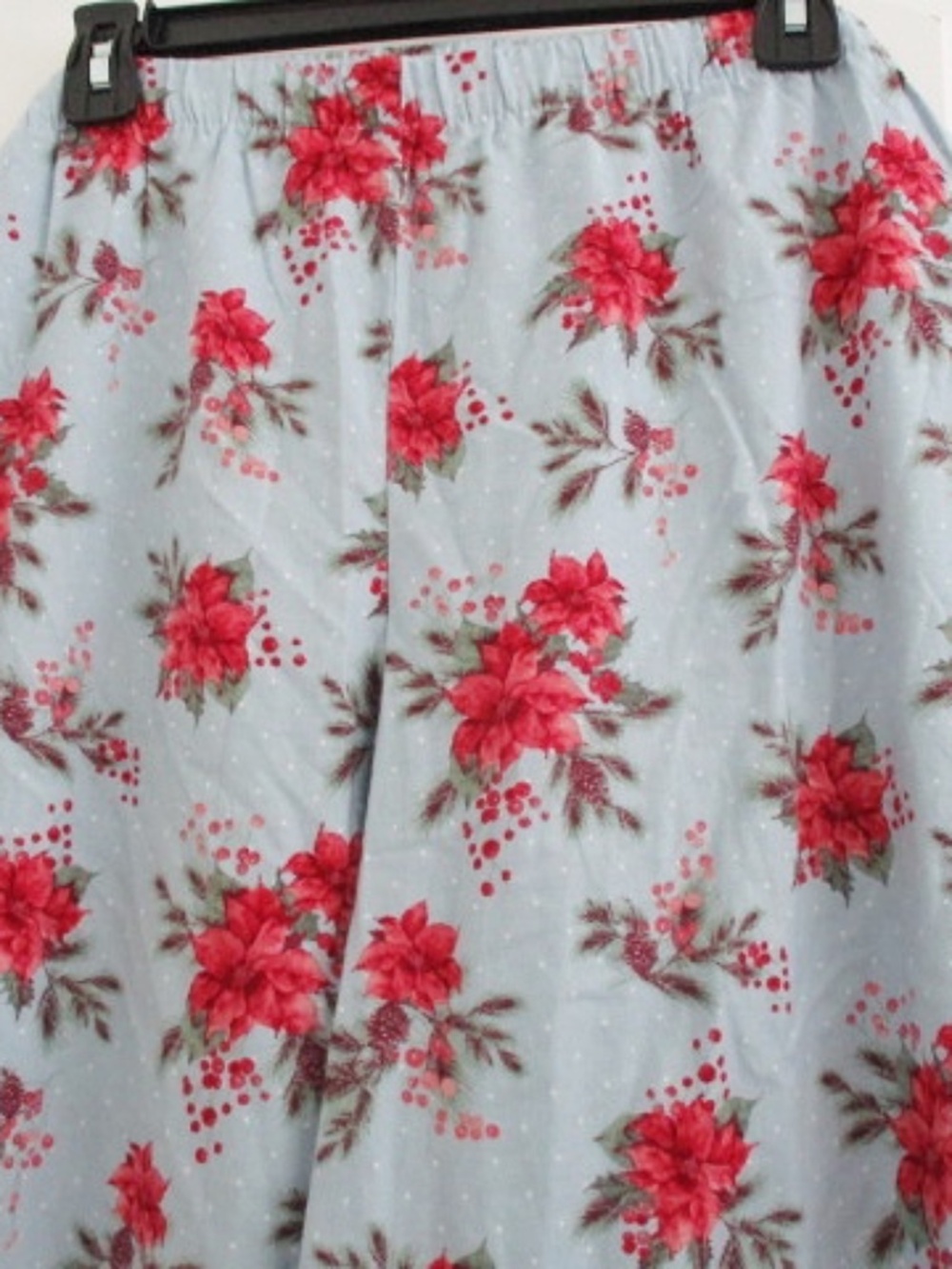 CHARTER CLUB - Pajamas Poinsettia Cotton Flannel Set - XXL - Picture 6 of 9
